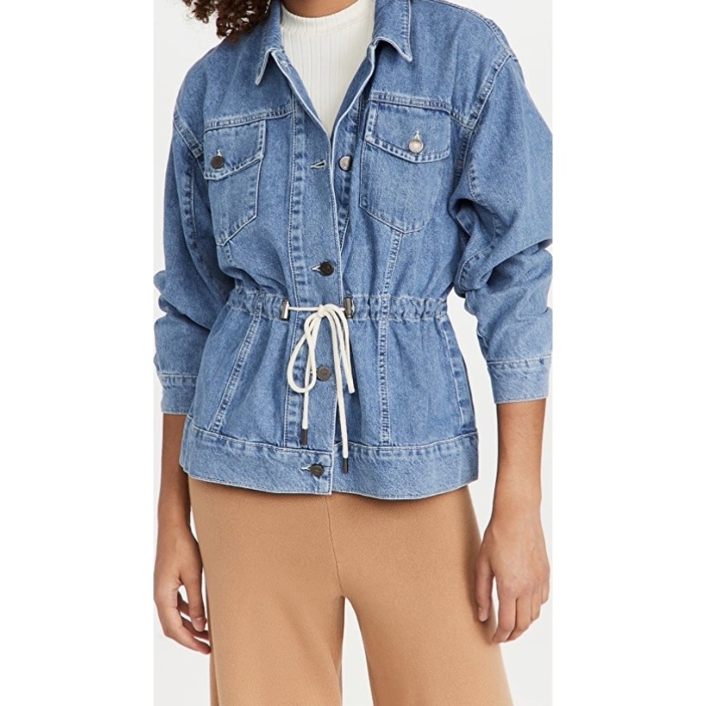 ba&sh Edson Jacket in Light Used Blue